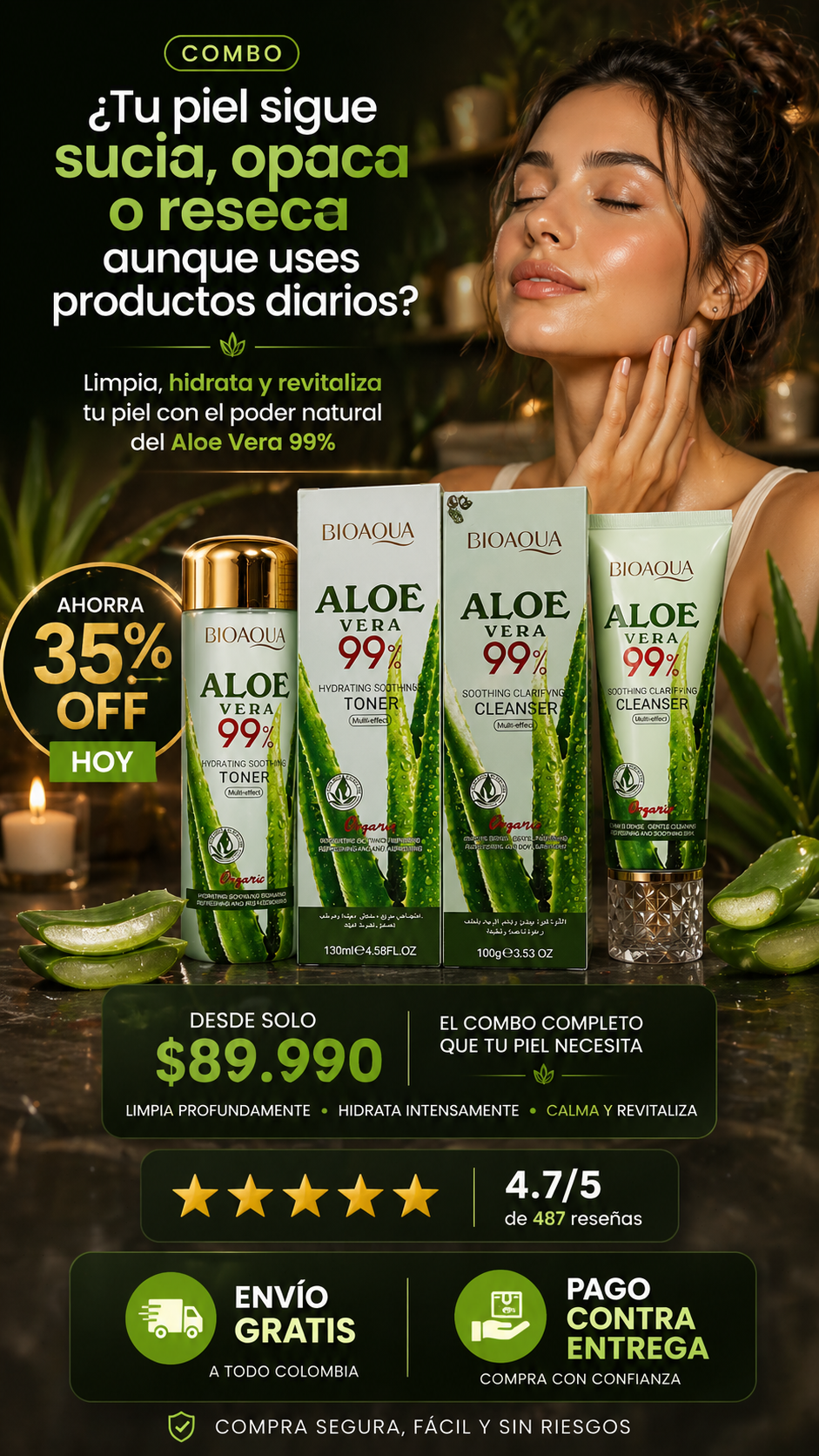 Combo aloe Toner+Cleaner