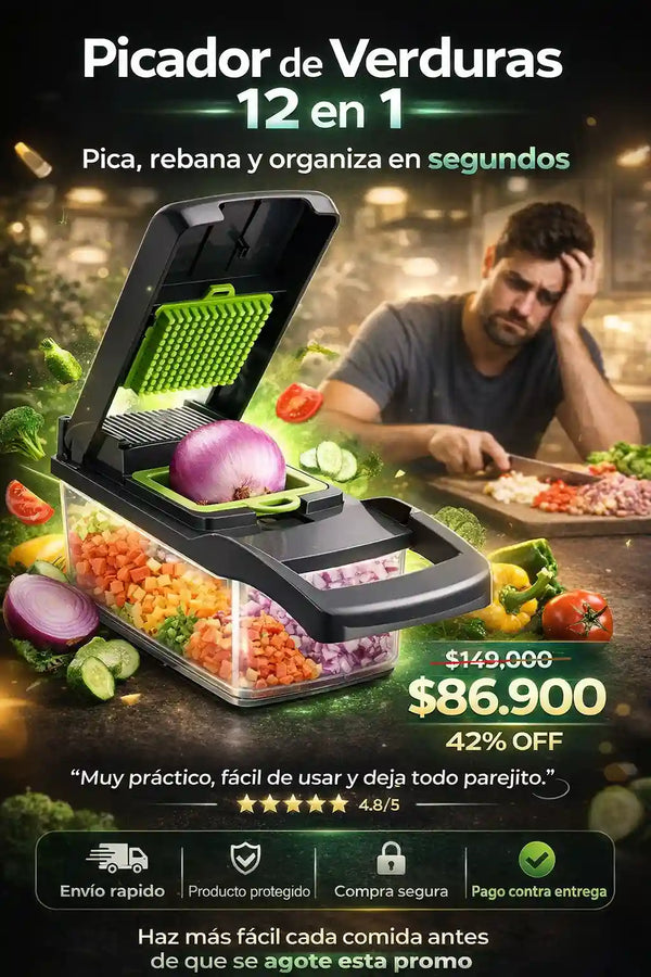 Picador de verduras 12 en 1