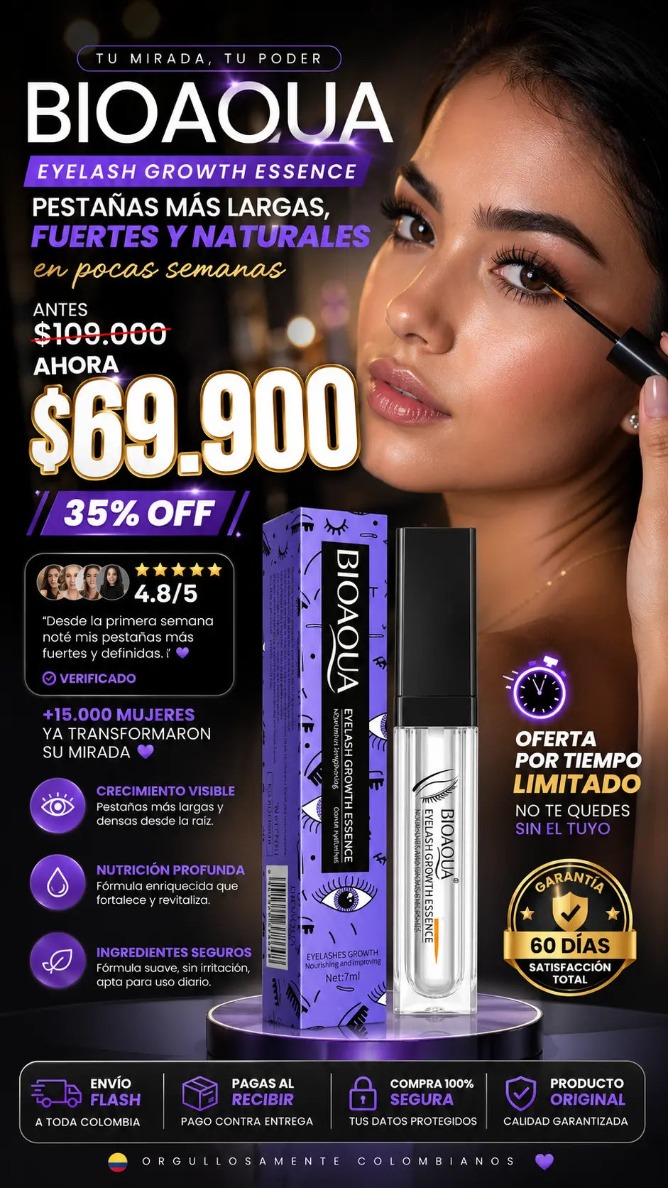Serum alargador de pestañas