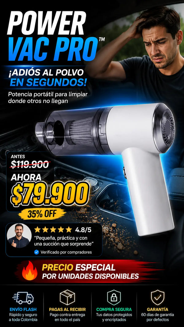 Aspiradora Portatil 2 En 1