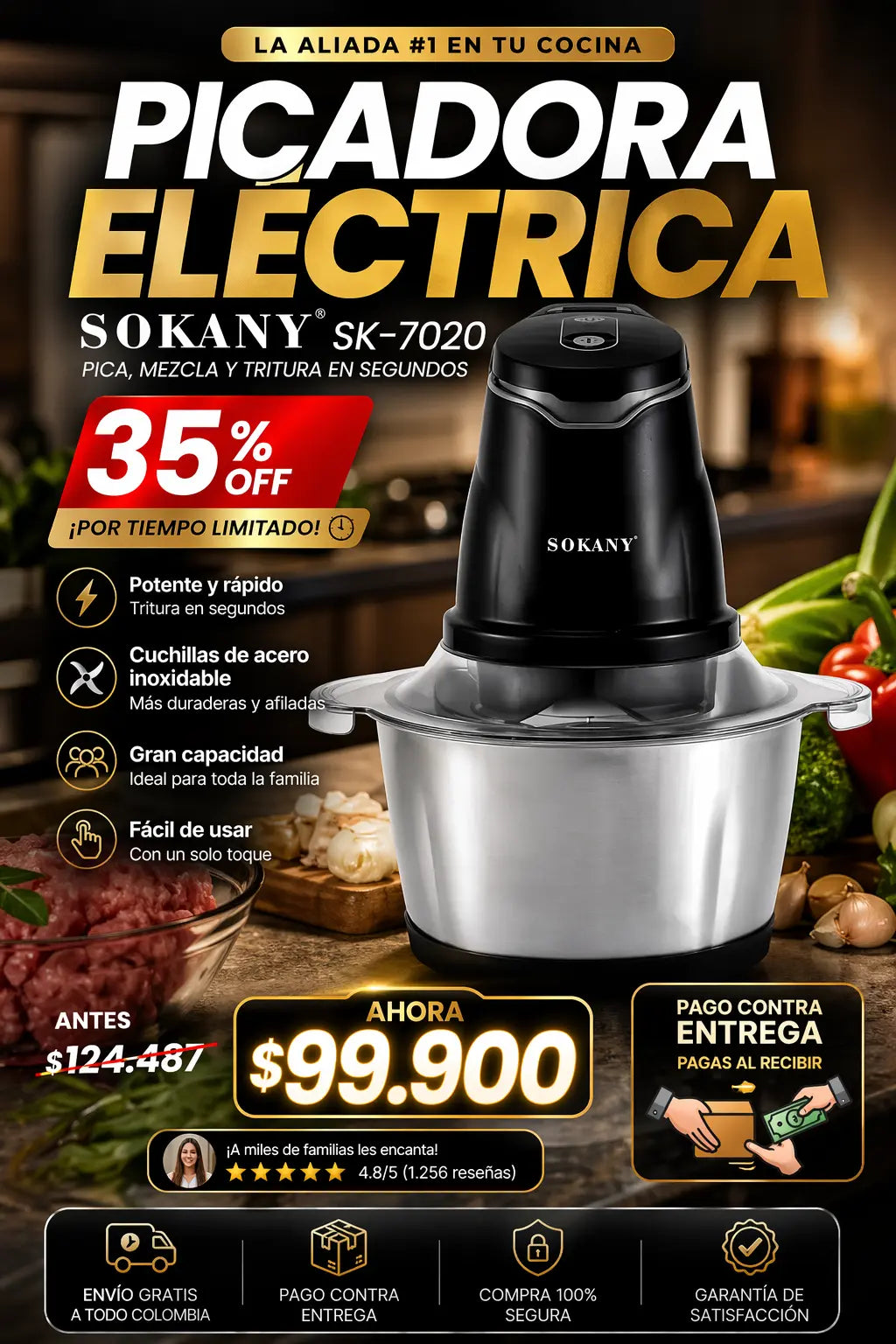 Picadora electrica