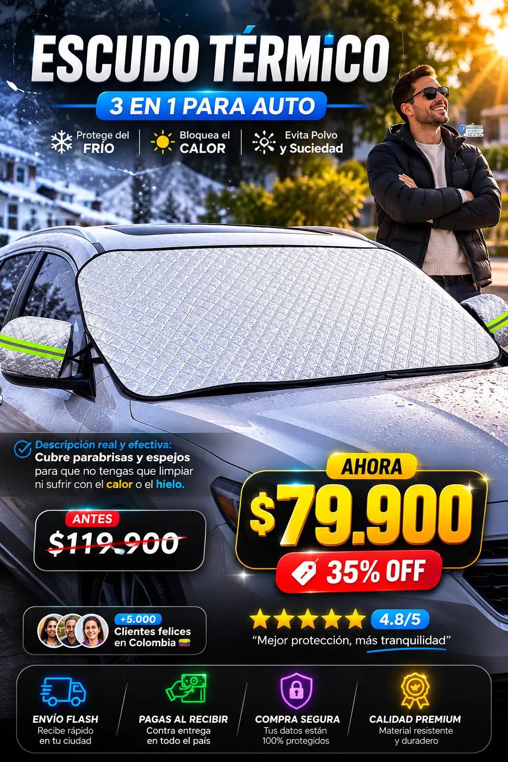 Parasol Protector Parabrisas Automóvil